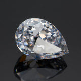 Pear CZ Gemstone High Carbon Lab Diamond Cut 5A+