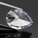 Pear CZ Gemstone High Carbon Lab Diamond Cut 5A+