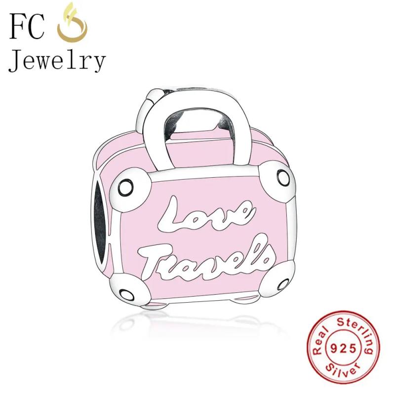 Love Travel Pink Bag Handbag Charm DIY