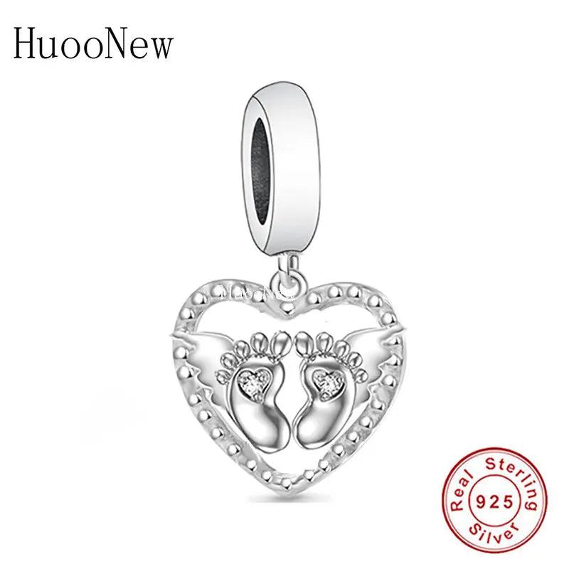 925 Silver Angel Mommy Bead for Bracelet Women Child Loss Memorial