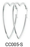 Rose Crystal Love Heart Earring Studs Women Jewelry