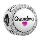 Carriage Goddaughter Mom Infinity Heart Daisy Flower Beads Charm