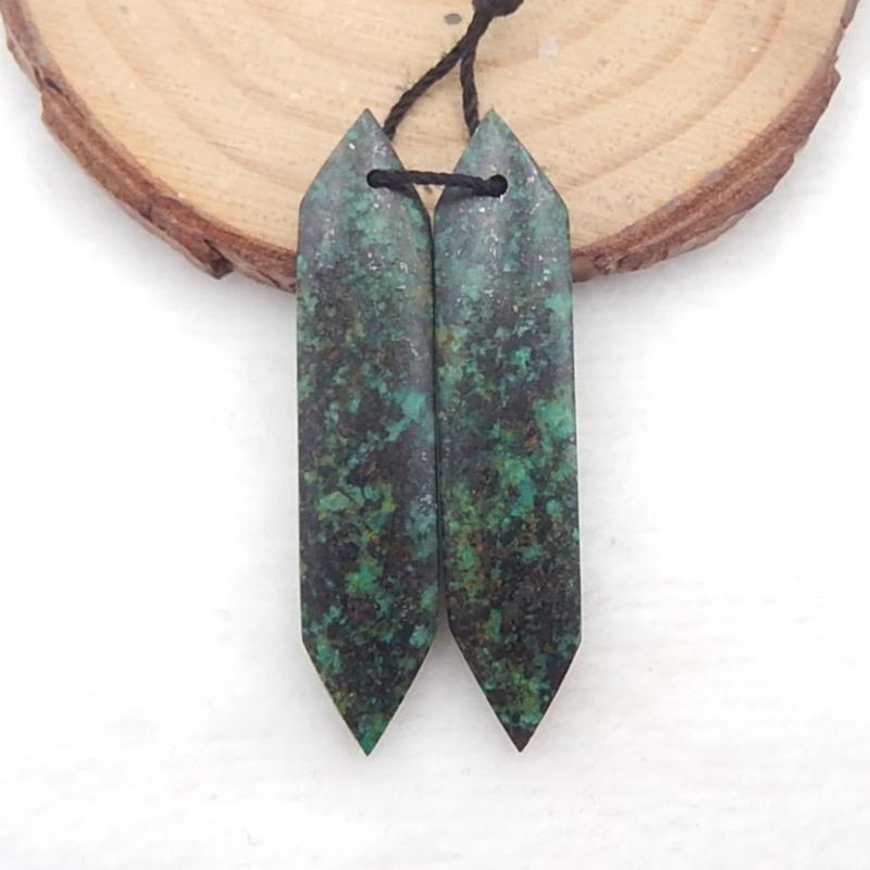 Natural African Turquoise Jewelry Earrings Bead Charms