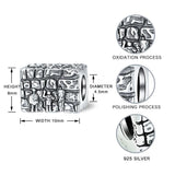 925 Sterling Silver Judaism Wailing Wall Bead Charm for Bracelet