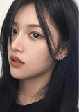 CZ Cuff Huggie Stud Earrings for Women