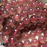 Natural Star Strawberry Quartz Bracelet Beads 8-12mm