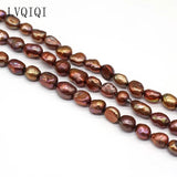 Coffee Freshwater Pearl Beads for DIY Charm Bracelet Necklace