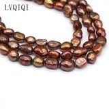 Coffee Freshwater Pearl Beads for DIY Charm Bracelet Necklace