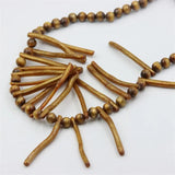 ZFSILVER Golden Cora Ball Branch 925 Silver Necklace