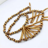 ZFSILVER Golden Cora Ball Branch 925 Silver Necklace