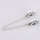 Crystal Safety Chain Bead for 925 Silver Charm Bracelet Bangle