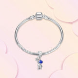 Star Moon Charms Sterling Silver Bead for Bracelet DIY Making