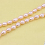 ZFSILVER 925 Silver Pink Pearl Necklace DIY Jewelry Women Gift