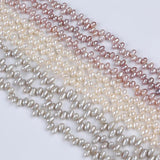 4-5mm Gray Purple Rice Freshwater Pearl Strand