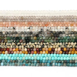 15'' Natural Stone Beads Turquoise Apatite Rondelle Spacer Waist Bead