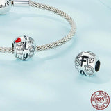 Love Family 925 Sterling Silver Charm Bead