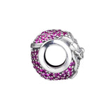 925 Sterling Silver Jolly Santa Bead with CZ