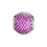 925 Sterling Silver Jolly Santa Bead with CZ