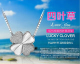 Sterling Silver Clover Necklaces & Pendants for Women Lady Gift