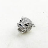 925 Silver Tiger Beads with High Zircon Stones
