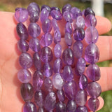 8-10mm Amethyst Purple Crystal Stone Beads for Jewelry Making