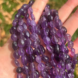 8-10mm Amethyst Purple Crystal Stone Beads for Jewelry Making