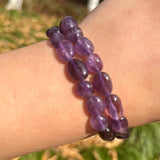 8-10mm Amethyst Purple Crystal Stone Beads for Jewelry Making
