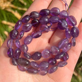 8-10mm Amethyst Purple Crystal Stone Beads for Jewelry Making