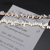 Natural Freshwater Pearl Irregular Beads Three-Seven Hole Loose Bead