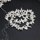 Natural Freshwater Pearl Irregular Beads Three-Seven Hole Loose Bead