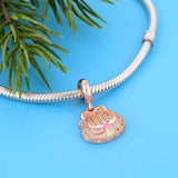 925 Silver Rose Cat Charm Bead for Bracelet