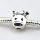 925 Sterling Silver Giraffe Bead for European Charm Bracelets