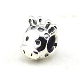 925 Sterling Silver Giraffe Bead for European Charm Bracelets