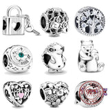 925 Sterling Silver Charms Beads for Bracelet Women DIY Jewelry