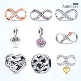 Forever Love Bow Charm Silver Plated Fits Bracelet Necklace Jewelry Pendant