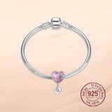 Colorful Charms Silver 925 Jewelry Dangle Cartoon Pendant