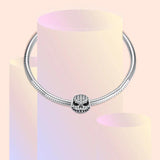 Skull Diamond Charms 925 Silver Waist Beads Halloween Bracelet