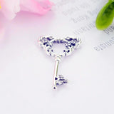 925 Silver Mickey Head Key Bead for Pan Charm Bracelet
