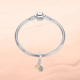 925 Silver Tennis Racket Pendant for Bracelet Women Jewelry