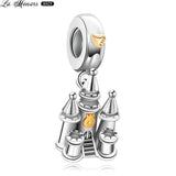 Sweet House Bead Charms for Women Castle Pendant