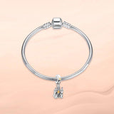 Sweet House Bead Charms for Women Castle Pendant
