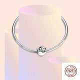Silver Monster Beads Charm for Women Bracelet Fine Jewelry Halloween Gift