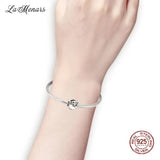 Silver Monster Beads Charm for Women Bracelet Fine Jewelry Halloween Gift