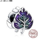 Colorful Enamel Butterfly Flower Pendant DIY Charms Jewelry