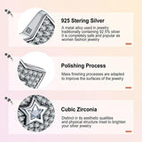 925 Silver Star Charm Zircon Beads for Jewelry Making