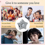 925 Silver Star Charm Zircon Beads for Jewelry Making
