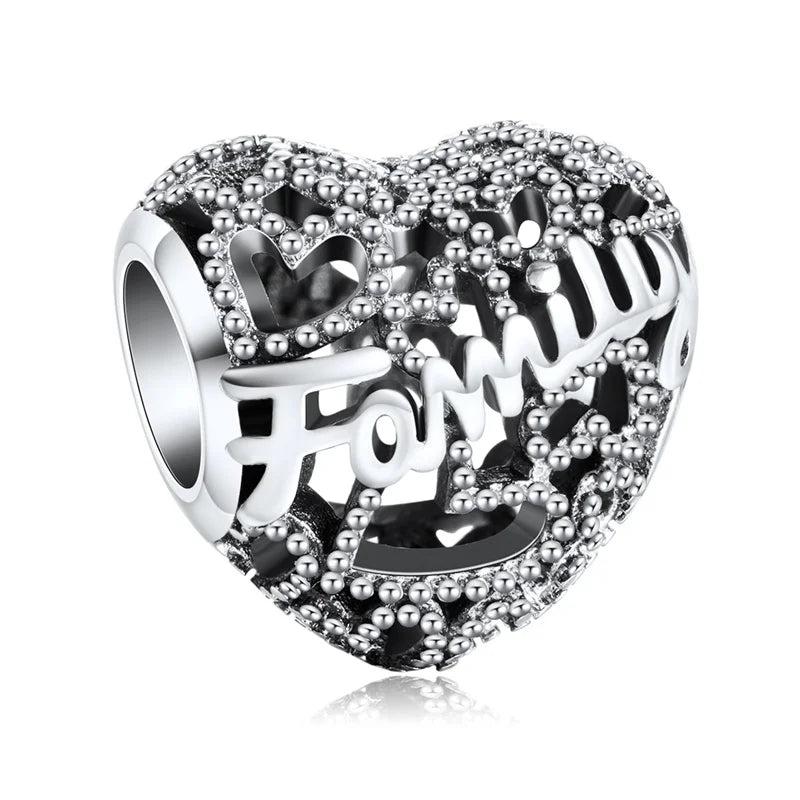 Family Bead Love Charm for Bracelet Making