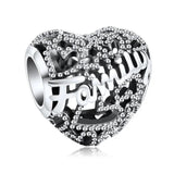 Family Bead Love Charm for Bracelet Making