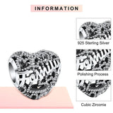 Family Bead Love Charm for Bracelet Making