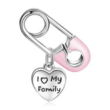 Silver Paper Clip Pendant Charm for Bracelet DIY